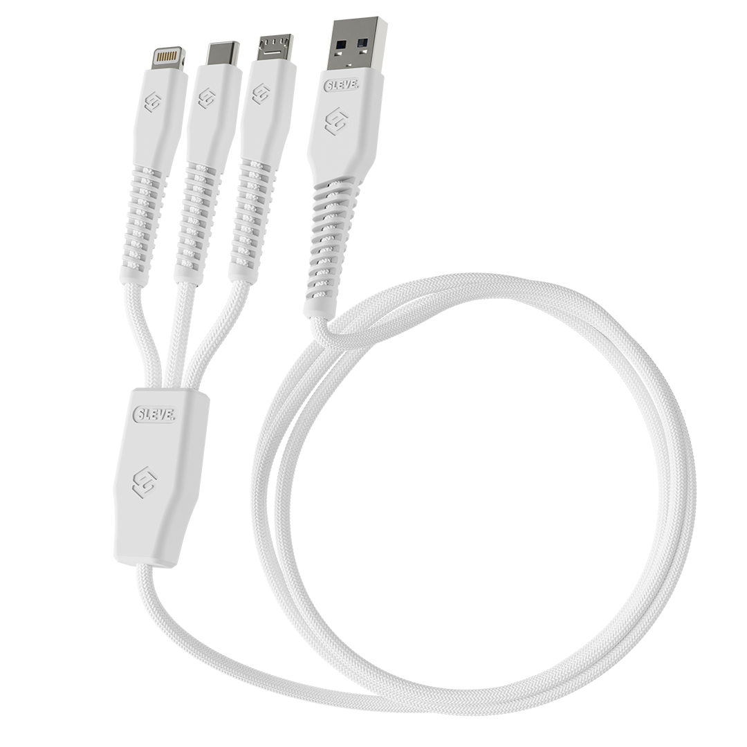 Line X Usb A Triple Usb White