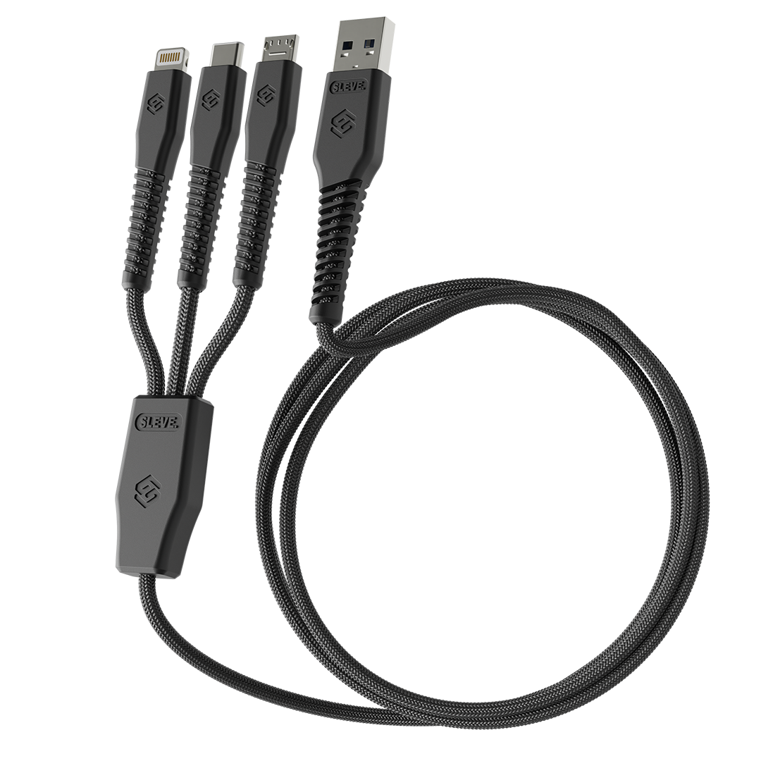 Line X Usb A Triple Usb Black